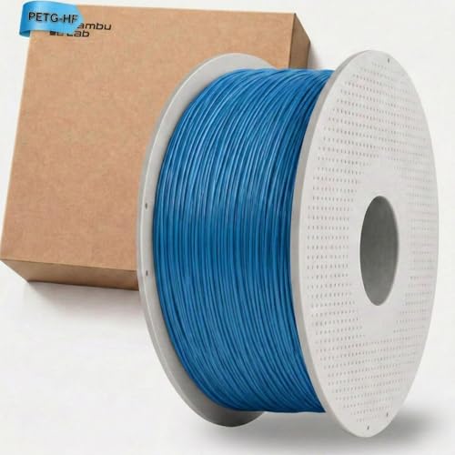 ULROAD PETG HF d'origine avec puce RFID pour laboratoire de bambou avec bobine vide pour Bambulab AMS P1S P2S P1P X1C H2D H2C H2S Rouleau d'accessoires PET-G High-Flow pour imprimante 3D (bleu lac