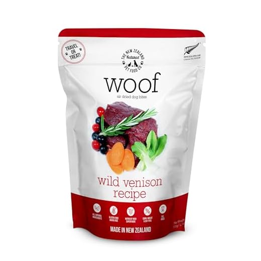 The New Zealand Natural Pet Food Co Wild Venison - Air Dried, Toppers, High Protein, Natural Limited Ingredient Recipe Dry Dog Food - 3.5 oz