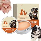 Bálsamo para pies de perro, bálsamo para patas de perro,Bálsamo calmante para patas - Mantequilla en crema orgánica y natural, cera, humectante y protección para pies y almohadillas para pies de perro