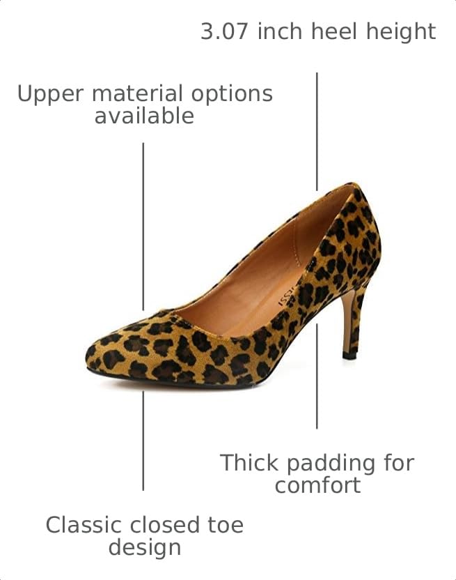 Image of Unisex Men's Women's Classic Mid Kitten Heel Pumps