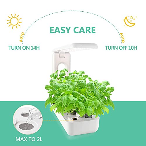 VegeBox Spectrum LED Hydroponics Growing System, Indoor LED Lighting Herb Kitchen Garden Germination Starter Kits (White, 12 Pods) VegeBox Spectrum LED Hydroponics Growing System, Indoor LED Lighting Herb Kitchen Garden Germination Starter Kits (White, 12 Pods)