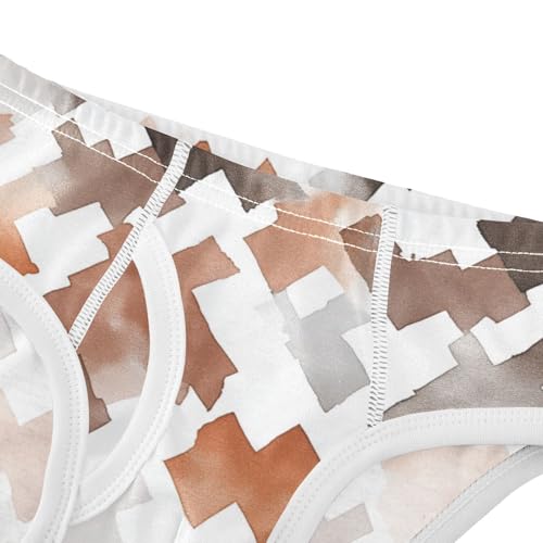 KLL Brown Houndstooth Toddler Boys' Soft Underwear Breathable Undies4