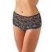 b.tempt'd by Wacoal Women's Feeling Famous Moderate Coverage Tanga Panty, 945209, Night/Angel Wing, Large