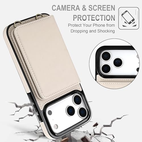 Support intégré et bandoulière sur cet étui complet pour iPhone 14