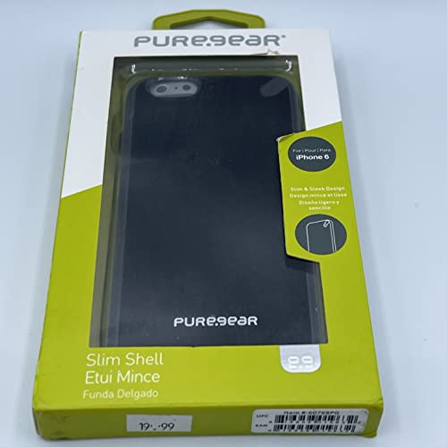 PureGear Slim Shell Case for iPhone 6s/6 - Black/Black