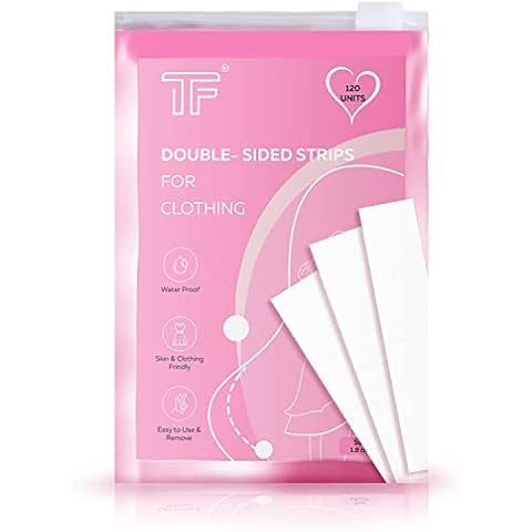 T-FIN 120 Cinta Adhesiva de Doble Cara para Ropa de Mujer Cover
