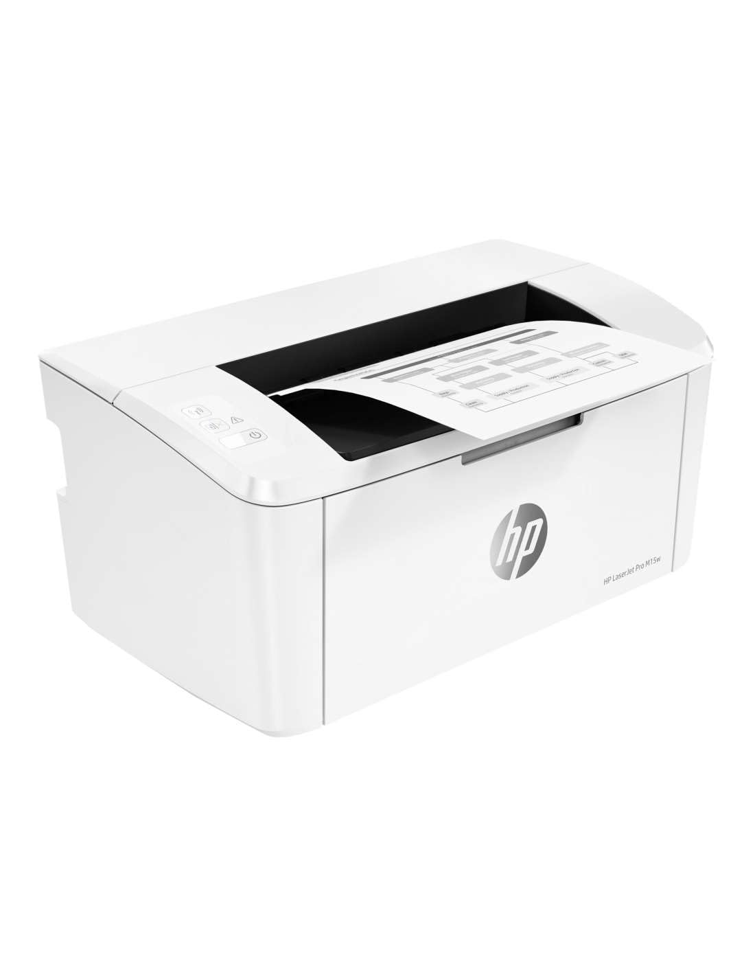 HP LaserJet Pro M15w Monochrome Printer, White