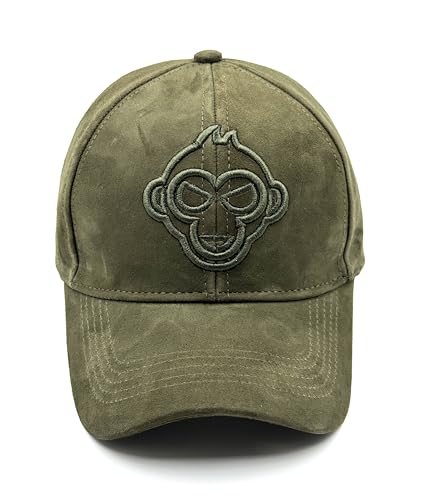 Image of Pure Leather Cap for Mens and Womens Adjustable Cap Cap Pure Suede Leather Cap