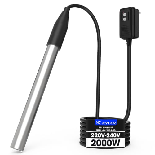 2000W Immersion Water Heater with GFCI for Hot Tubs, Tanks, Ponds &amp; Pool