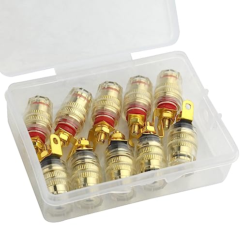 10 conectores banana 4mm para altavoces miniatura 2