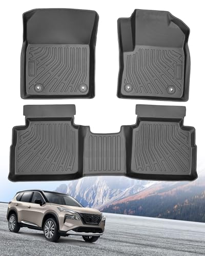 Hawjog エクストレイルT33専用 3Dフロアマット 3ピースセット