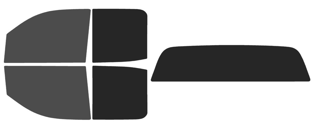 The Tint Effect Precut Window Tint Kit Compatible with GMC Sierra 2500 3500 HD Double Cab (2015-2019) (Full Truck : 30% Front / 15% Rear and Solid Rear) Automotive Film