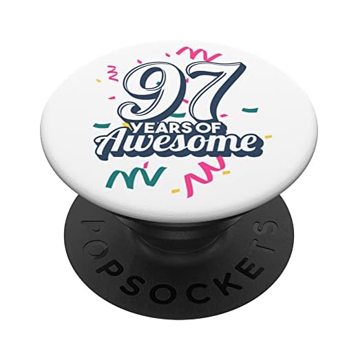 97 cumpleaños 97 años de increíble cumpleaños de 97 años PopSockets PopGrip Intercambiable