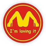 I'm Loving It Hard Hat Sticker / Helmet Decal Label Lunch Tool Box Funny