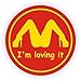 I'm Loving It Hard Hat Sticker / Helmet Decal Label Lunch Tool Box Funny