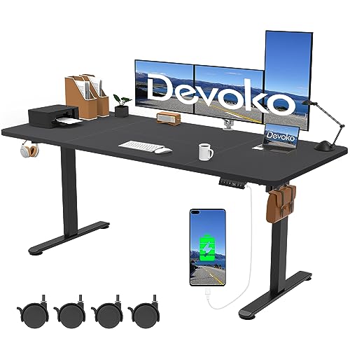 Buy Devoko 180x80cm Electric Standing Desk with USB Charging Height