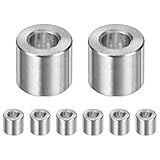 M METERXITY 8PCS M6 304 Stainless Steel Spacers 6mm ID x 12mm OD x 10mm l Metal Screw Standoff Bushing Plain Finish Round Spacer 304 Stainless Steel for Screws Bolts Silver