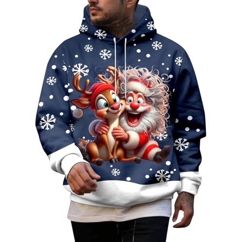 Sweat noir à capuche hommes avec col montant thermique isolé