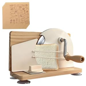 Agrdeed Brotschneidemaschine Manuell mit Saugnäpfen Edelstahl 304