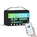 Dyness LiFePO4 12V 100Ah Lithium Batterie Bluetooth mit 100A BMS, Max.15000 Zyklen, 12V Deep Cycle Lithium Eisenphosphat Batterie für Wohnwagen, Boote, Solarsystem, Netzunabhängig