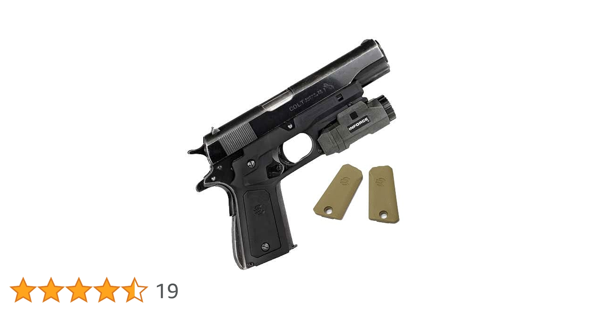 美品ガバメント1911用ライトマウント付グリップ パネル交換システム イスラエル 美品ガバメント1911用ライトマウント付グリップ パネル交換