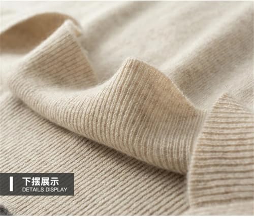Fall Winter Cshmere Sweater Men's Turtlenecks Knit Pullovers Youth Loose Warm Tops Business Casual Sweater4