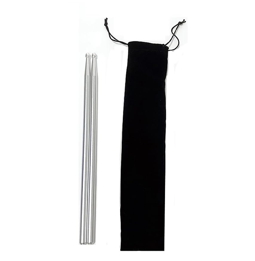 Percussion Instrumentdrumsticks, 5A Aluminium Drum Sticks Multicolor 2 Optionen 40,6 cm 1,4 cm 320g(Silver,B)