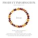 Gmissbabicoo Amber Bracelet Natural Blood Red Gold Ambers Jewelry Handmade Stretch Band Bracelets Fashion Design (Style 2+2)