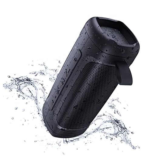 DOSS Bluetooth Speaker, Portable Wireless Bluetooth Speaker with 24W Powerful Sound, Rich Bass, IPX6 Waterproof, Wireless Stereo Pairing, 20H Playtime, Waterproof Speaker for Outdoor and Travel
