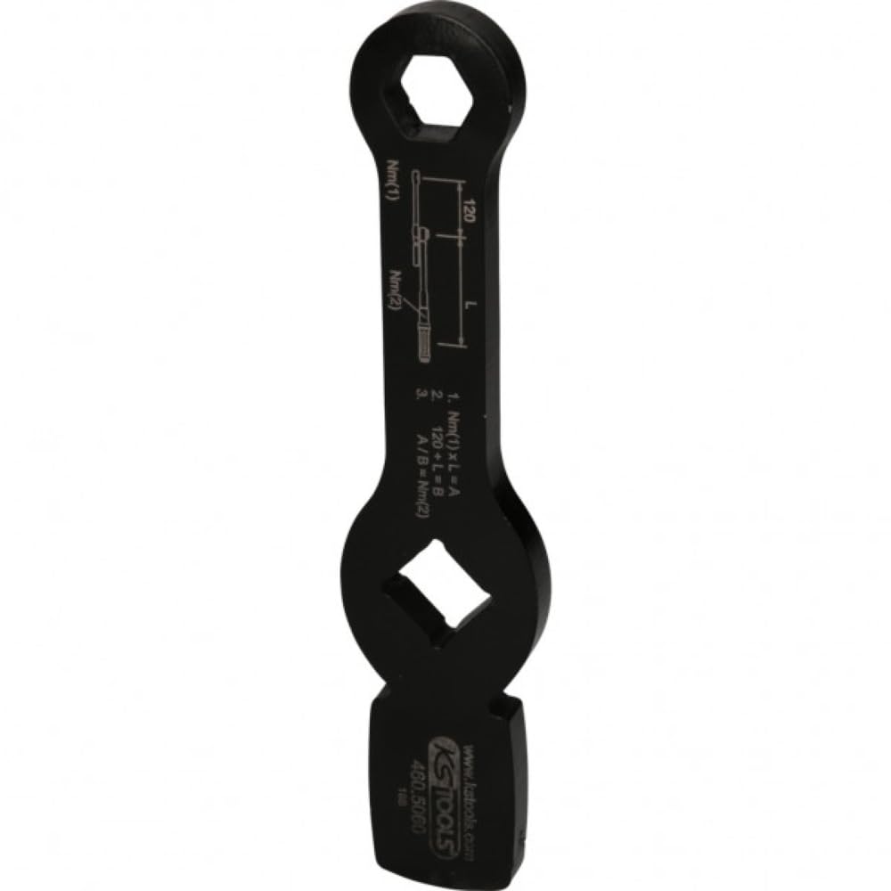 KS Tools 3/4 Inch Impact Hex Key with 2 Impact Surfaces, 18 mm, Weiß