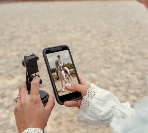 Image of Pivo Equestrian Pod Auto Face, Body, Horse Smart Phone Tracking Holder, Ai-Powered 360 Rotation, Remote Control for Hands-Free Video Recording (Black)