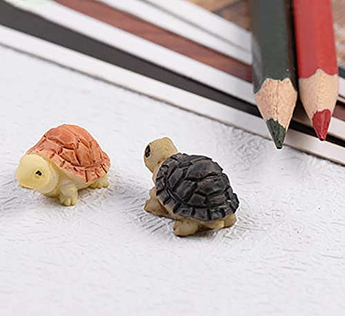 22 Pcs Resin Mini Turtles Miniature Turtle Statue Miniature Figurines Fairy Garden Accessories Cake Toppers Decoration Set For Succulent Planter Moss Landscape Diy Terrarium Home Décor #TOP7