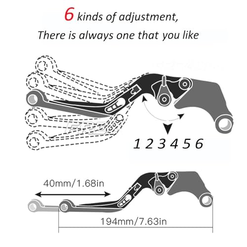 Leviers d'embrayage CBR1000RR 2004-2007 haute précision alu