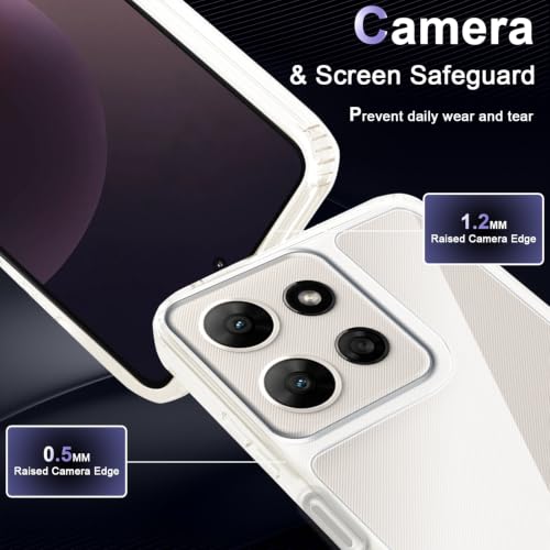 Image of Case for Motorola Moto G Power 5G 2026 /2025, Military Grade Drop Protection Phone Case, Yellowing Resistant, Anti-Scratch Hard PC Back, Shockproof Hard Ultra-Thin Protective Cover, Clear
