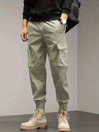 Image of TagasMen's Tapered Jogger Cargo Pant || Trousers Casual Pant || Cargo Pant || Jeans Pant || Track Pant for Man ||(MC-13)