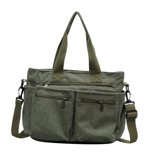 Sac bandoulière en velours côtelé marron pour femme chic