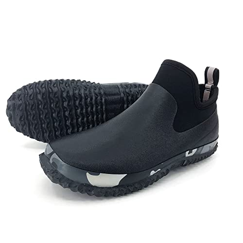 Image of SYLPHID Men's Garden Shoes Women's Rain Shoe Waterproof Neoprene Camp Booties for Camping, Lawn Care, Gardening and Yard Work