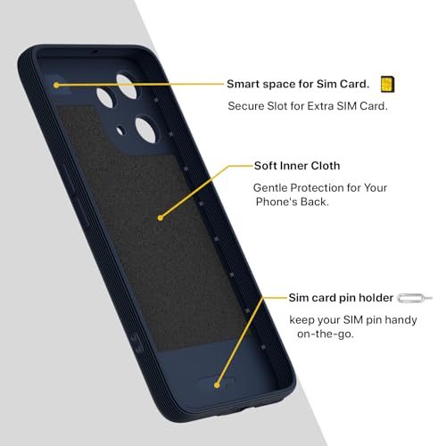Image of Outlouders Back Cover for Nothing Phone 3a Lite 5G | Full Camera Protection | TPU Soft Flexible Shockproof Bumper Case (Blue)