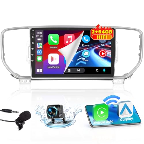[2+64G] Hikity Android CarplayXeI 2017-2019 Kia Sportage KX5WIp 9C`^b`XN[C_bVirQ[V CXApple Carplay Android AutoAHiFi