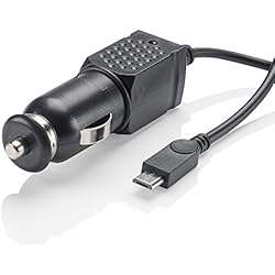 Cargador Nokia Lumia Slabo Cable de Carga de Coche Micro USB - 1A - para Microsoft Lumia 550/650 / Nokia 150/3310 (2017) / 1/2 / 3/5 / 6 Cable Cargador para el Coche Camión - Negro
