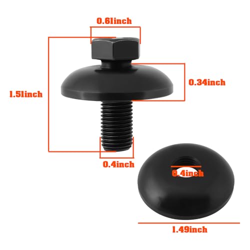YINETTECH 4Pcs Lawn Mower Blade Bolt with Washer Replacement Part 193003 532193003 Compatible with Husqvarna Compatible with AYP Compatible with Poulan