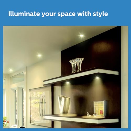 Image of Philips 7 Watt Rose Gold Reflector LED Ceiling COB Round Spot Light with Focused Beam | Cut Out: 75mm | Natural White, Pack of 24 (Deco Bright)