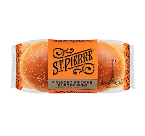 St Pierre Seeded Brioche Burger Bun 250 g