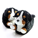  Sleeper\'z - Bernese Mountain Dog - Zapatillas de casa Animales Originales y Divertidas - Adultos y Niños - Hombre y Mujer - 45/46 (2X)
