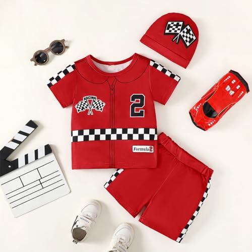 Baby Boy 2nd Birthday Outfit - Toddler Two Year Old Race Car Driver Shirt - Second Birthday Clothes2