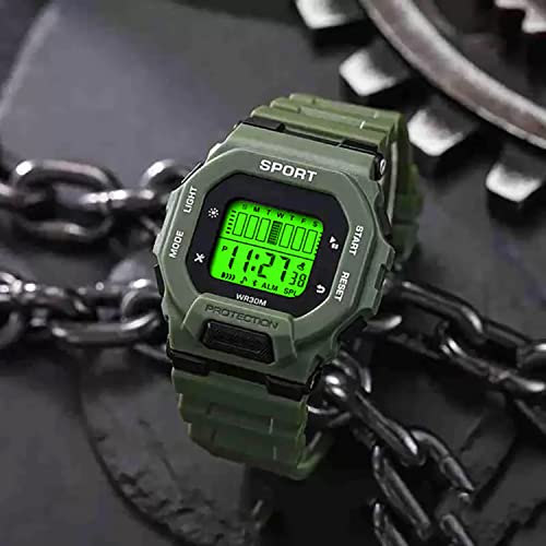 Image of Time Up Digital Dial 2025 Shock-Proof Water & Dust Resistant Alarm Student Watch for Boys & Girls (Age 5-17 Years)-GSK-101