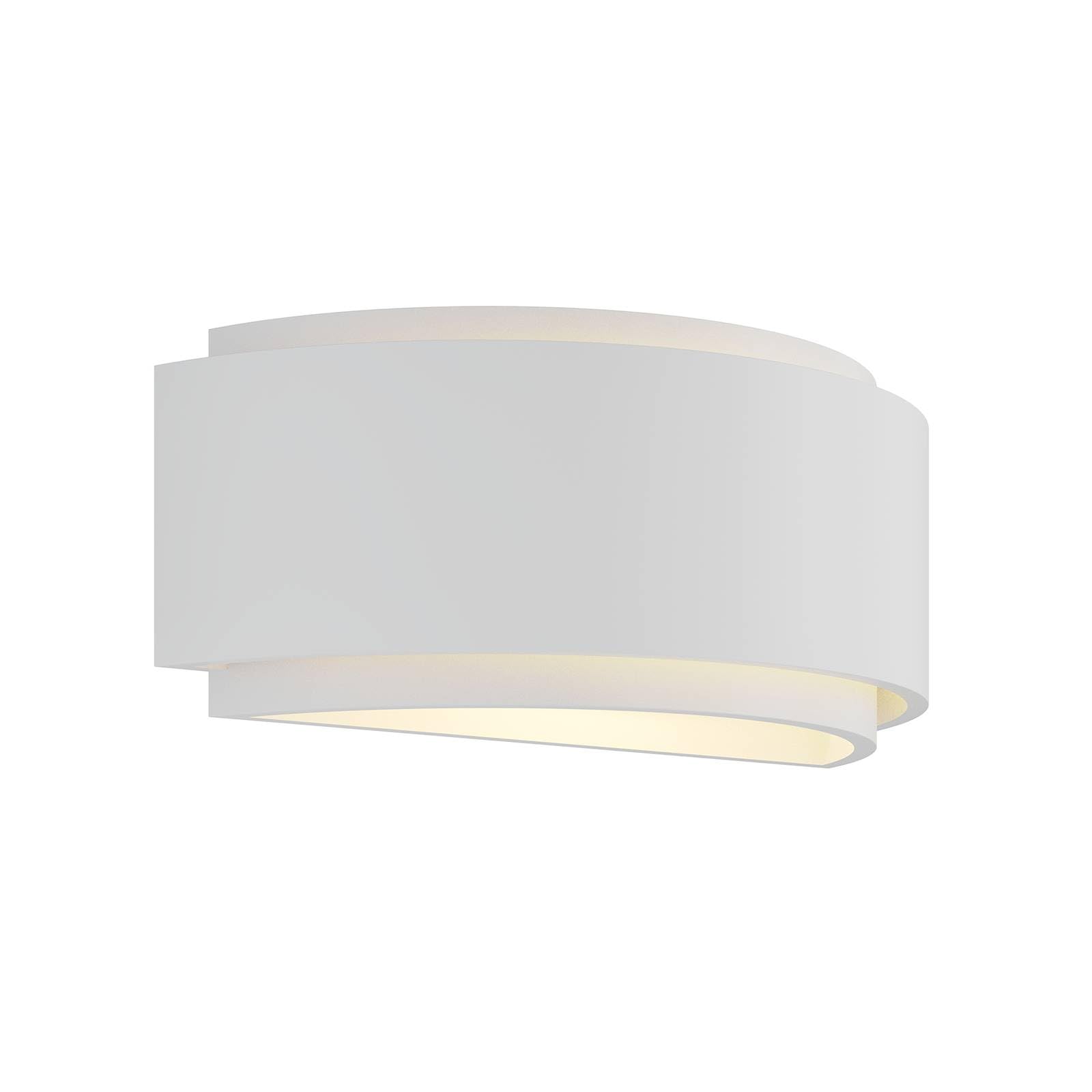 Lindby White Wall Light Cassian Dimmable (Modern) In Made Of Plaster/Clay For E.g. Bedroom (1 Light Source, E14) From Wall Lighting Lamp
