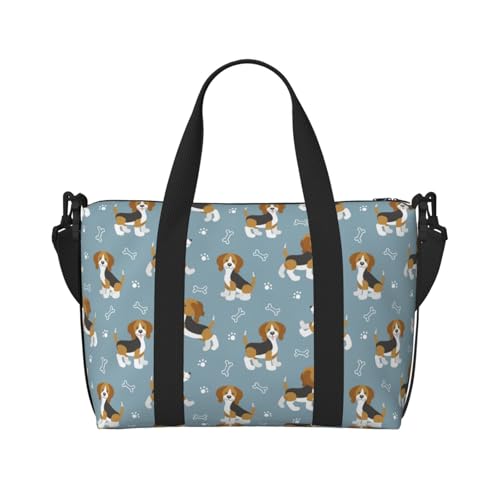 Carry On Duffle Bags Overnight Weekender Bags for Women, Beagle Dog cute Personal Item Travel Bag, Travel Essentials Sport Gym Bag for Men Women