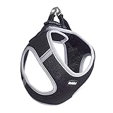 5 sangles réglables Nobby 80445-05 Delight Harnais en Maille Noir Taille XL : Tour de Poitrine : 45-50 cm, Ventre : 55-60 cm, 25 mm