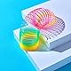 Damaiyyy Rainbow Spiral Springs Spielzeug Spirale 4 Stück Kinderspielzeug Spirale Treppenläufer Sprungfeder Spielzeug Treppenläufer Spirale Regenbogen Spirale für Kinderpartys,Geschenke,Partypacks